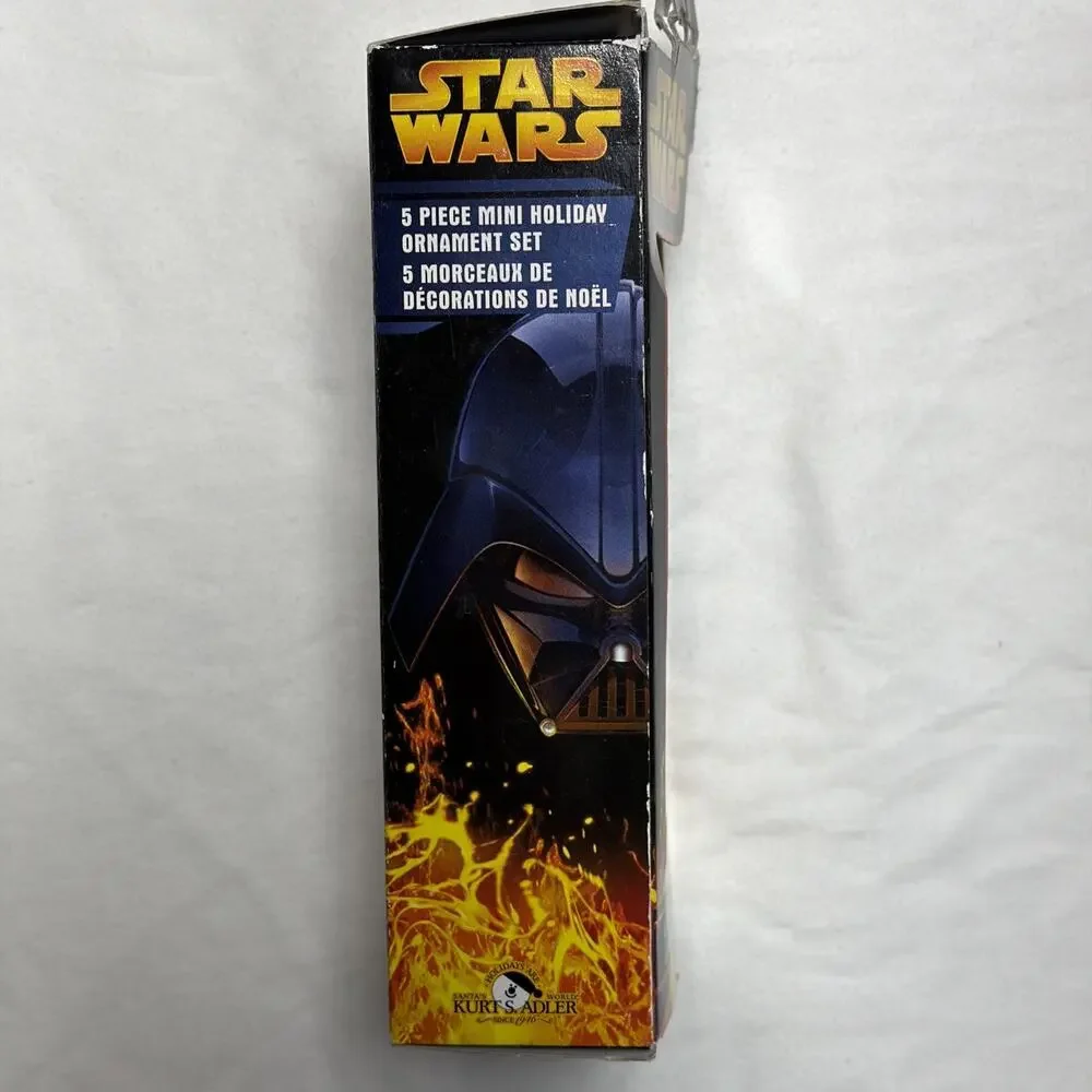 Star Wars 2005 KURT ADLER Mini Holiday Ornament Set - New In Damaged Box